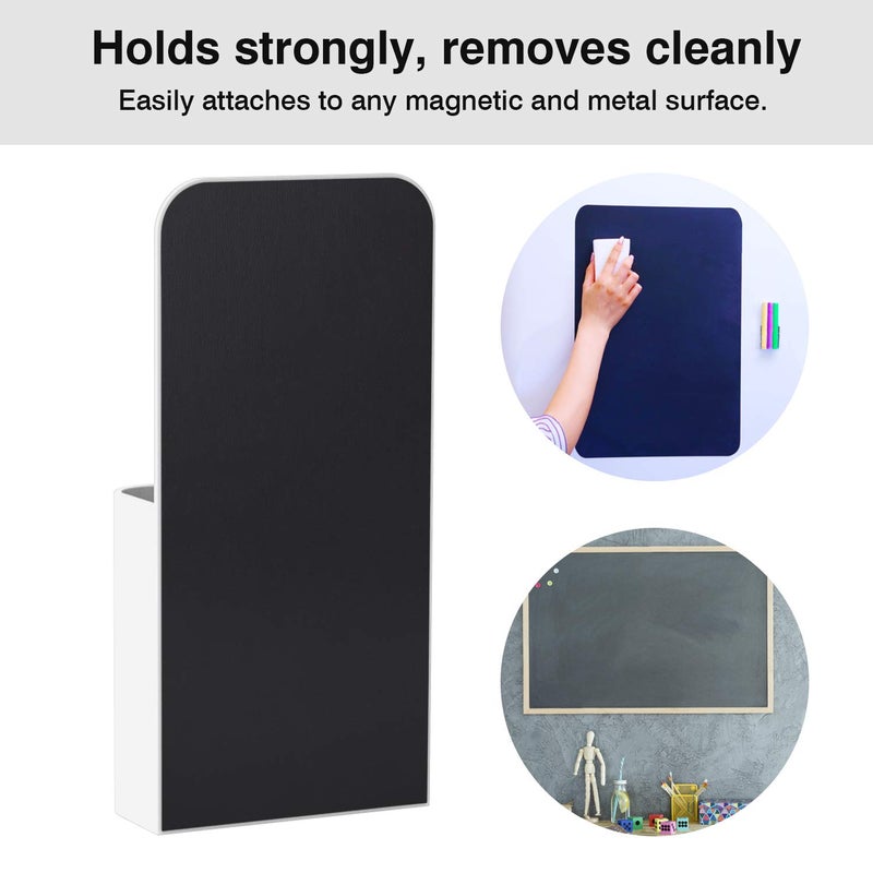 MoKo 4 Pack Magnetic Pen Holder for Whiteboard, Magnetic Dry Erase Marker Holder for Refrigerator Storage Magnetic Pencil Holder Locker Accessories for School, Office, Home - White - Image 4
